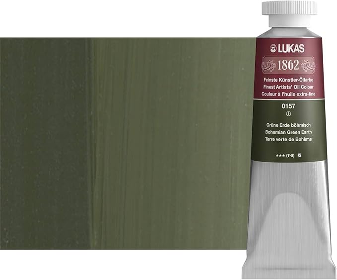 LUKAS 1862 Oil 37 ml – Professional Quality Oil Colour Green Earth Bohemian