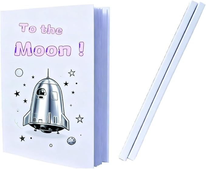2PCS 7x10 Inch White Blank Books for Kids to Write Stories, Hardcover Sketchbooks for Students Empty Blank Comic Book DIY Make Your Own Book Blank inside 48 Pages