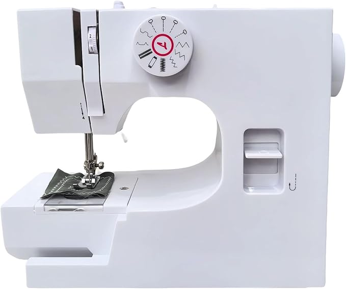Mini Sewing Machine, Electric Portable Sewing Machine for Beginners, 12 Stitch Dual Speed with Foot Pedal Sewing Kit
