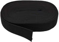 10 Meters Flat Elastic Band Rubber Band for Sewing Clothing Pants Accessories Stretch Belt Garment DIY Sewing Fabric (Black,3/4" (20mm) x 10 Meters)