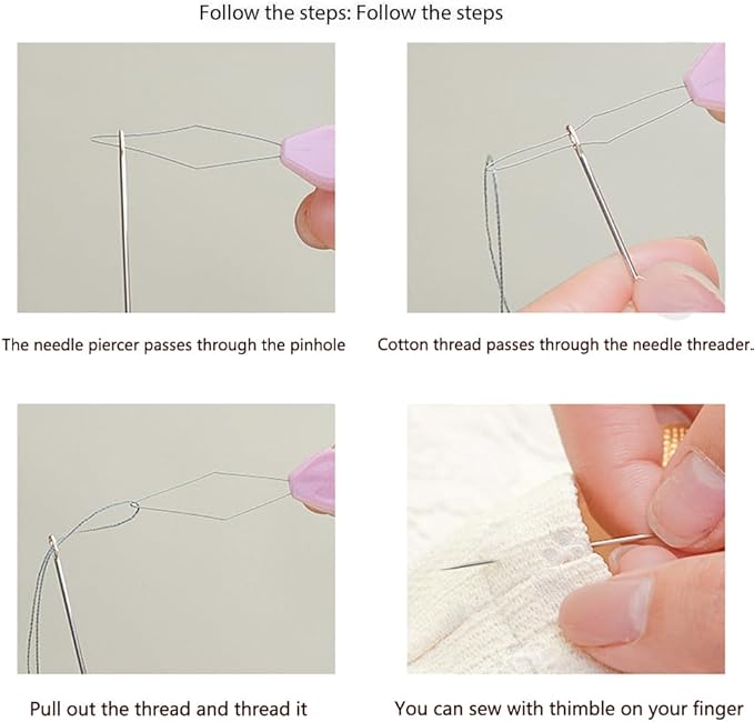 Sewing kit,Portable Travel Sewing Kit ，Vintage Soft Wood Print Sewing Kit,Mini Sewing Kits Storage Box,with 11 Color Thread, Scissors, Needles, Tape Measure and Other Accessories (Enchanted Grass)
