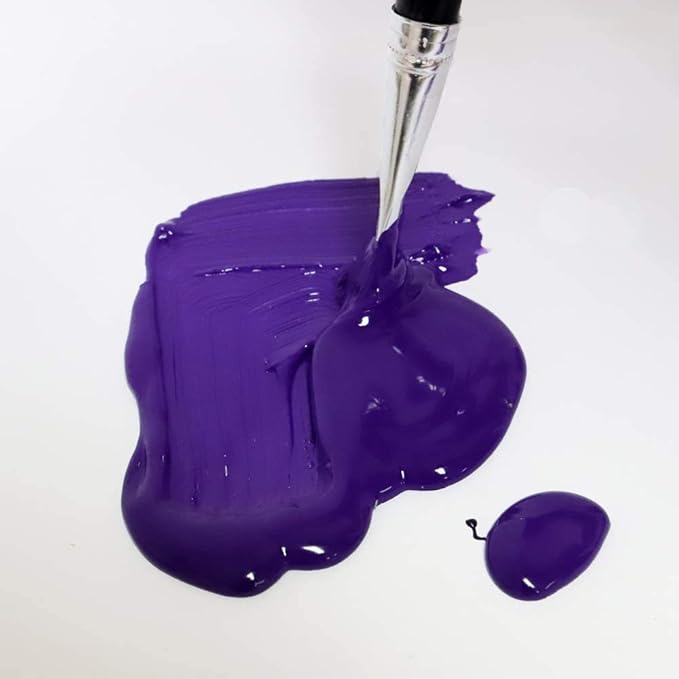 Mont Marte Discovery School Acrylic, Purple, 1/2 Gallon (2 Liter). Ideal for Students and Artists. Excellent Coverage and Fast Drying. Pump Lid Included.