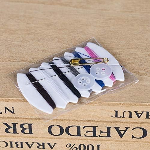 Onwon 50 Sets Travel Sewing Kits with Needles, Threads, Button, Pin - 6 Colors Thread Repair Kit for Hotel Amenities Necessities