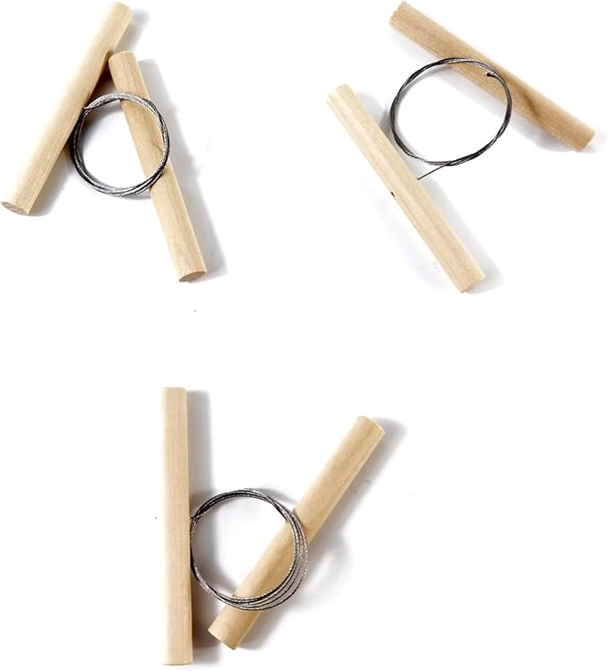 TIHOOD 12PCS Wire Clay Cutter with Wood Handle Steel Wire Cutting Tools for Cheese Plasticine Dough Clay Ceramic Art Sculpture Cutting Pottery Tools Supplies