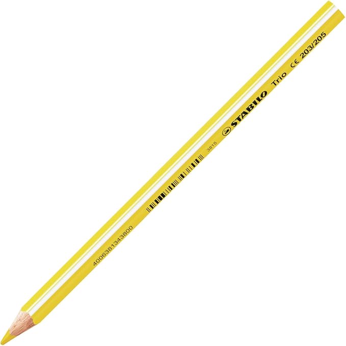STABILO 203/24-01 Trio Thick Colouring Pencil - Assorted Colours, Wallet of 24