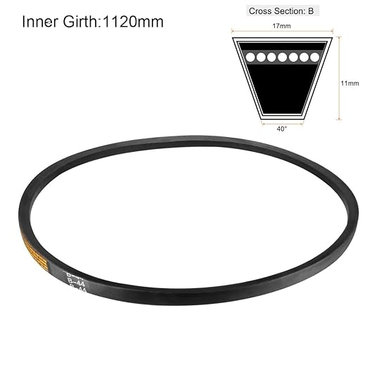 uxcell B-44 V-Belts 44" Inner Length, B-Section Rubber Drive Belt