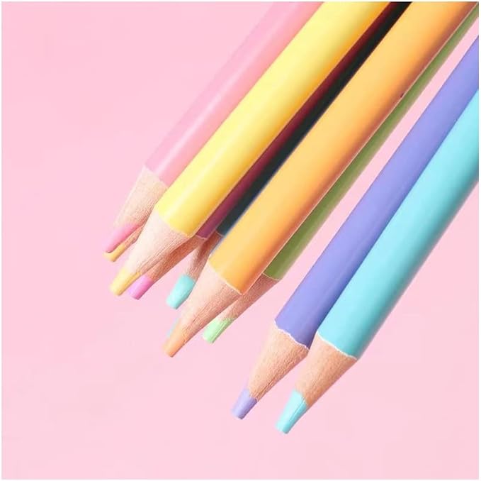 12 Colored Pencils - Premium Soft Core 12 Unique Colors No Duplicates Color Pencil Set for Adult Coloring Books, Artist Drawing, Sketching, Crafting)