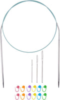 Circular Knitting Needles 32inches/80cm,Size US 2.5(3mm) Stainless Steel Round Knitting Needles for Handmade Knitting DIY