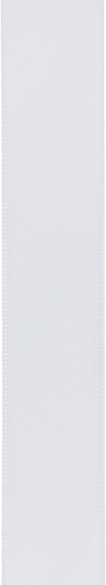 LIUYAXI White Double Faced Satin Ribbon, 3/8" X Continuous 25 Yards, Ribbons Perfect for Gift Wrapping Bows Bouquet Wedding Decor DIY Craft and More