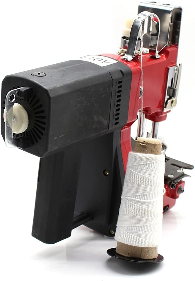 Bag Closer Machine Electric Handheld Sewing Machine 110v 190w High Strength Fast Speed Portable Electric Sewing Tool for Logistics Companies, Large Factory Warehouses And Other Bag Sealing Use.