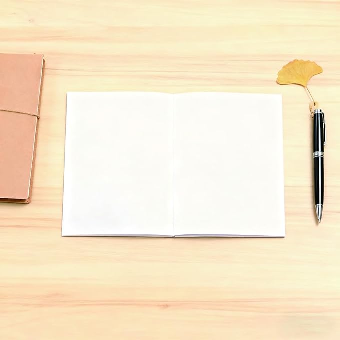 2PCS 6x8 Inch White Blank Books for Kids to Write Stories, Hardcover Sketchbooks for Students Empty Blank Comic Book DIY Make Your Own Book Blank inside 48 Pages