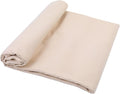 Cream Cotton Fabric for Sewing 59 Inch Wide Natural 100% Cotton Poplin Fabric by The Yard Soft Embroidery Cotton Material Apparel Cloth (Cream, 3 Yard)
