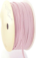 1/8" Width Skinny Elastic Band - Braided Cord - Light Pink 25 Yards - USA Warehouse