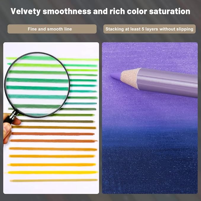 Arrtx 72 Colored Pencils for Adult Coloring Drawing Blending Shading Sketching Painting, Soft Core Coloring Pencils Art Craft Supplies, Premium Color Pencils Set for Artists Adults