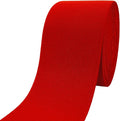 Red Wide Knit Elastic Band for Sewing 3 inch 5yards Double-Side Twill Woven Elastic Heavy Stretch Elastic Spool Band for Sewing Pants Waist-Wigs-Skirts-Craft-DIY Projects (#34)