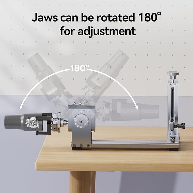 Longer RAY5 40W Laser Engraver with Air Assist Kit, 4-in-1 Rotary Roller, and 16 Pcs Raiser, High Precision Laser Cutter and Engraver for Wood, Metal, Acrylic, Cylindrical Objects, Tumblers