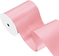 Pink Satin Ribbon 4 inch X 15 Yards Polyester Ribbon for Gift Wrapping Very Suitable for Weddings Party Hair Bow Invitation Decorations and More