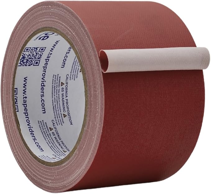 WOD GTC12 Gaffer Tape, Brown Low Gloss Finish Film, 3 inch x 60 ft. Residue Free, Non Reflective Cloth Fabric, Secure Cords, Water Resistant, Photography, Filming Backdrop, Production