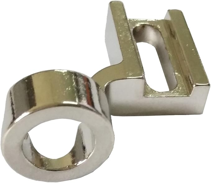 HONEYSEW 1/4" Ruler Foot Metal Frame Quilting Embroidery Low Shank Sewing Machine Presser Foot for Singer Pfaff Viking Brother