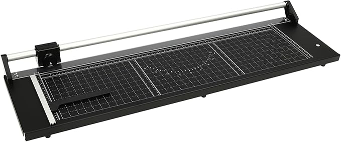 36" Rotary Paper Trimmer, Manual Precision Paper Cutter Sharp Photo Paper Rolling Cutter with 3 Sarp Blades for Photo Paper, Office Paper, Artistic Cardstock