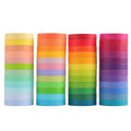 48 Rolls Washi Tape Set, 7.5mm Rainbow Colored Masking Tape, Decorative Tape for Bullet Journaling, Scrapbooking, DIY Arts & Crafts, Vision Board, Holiday Decoration