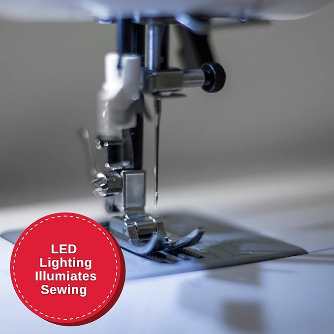 SINGER C5200 Computerized Sewing & Quilting Machine with Extension Table & Accessory Kit | 180 Stitch Applications, Touch Button Stitch Selection, LCD Screen, Full Metal Frame & 1-step Buttonhole