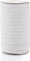 80 Yards Elastic Band 1/4 inch Wide White Elastic Strap High Elastic Cord for Sewing Waistband and Pants Waist