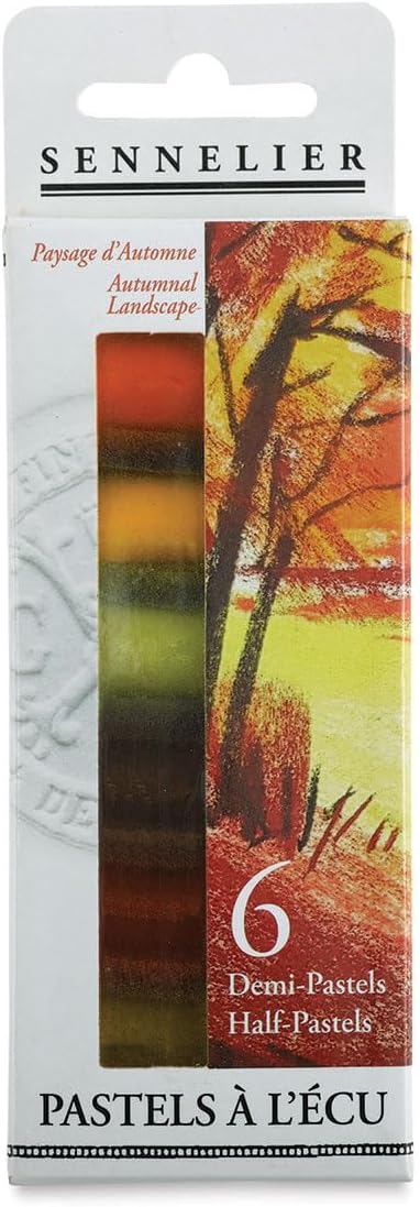 SENNELIER Extra-Soft Half Pastel 6 Stick Set, Set of 6, Autumn
