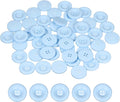 HARFINGTON 50pcs Sewing Button 25mm (1 Inch) 4 Holes Resin Thickened Round Crafting Replacement Buttons for Clothing DIY Crafts Decoration, Light Blue