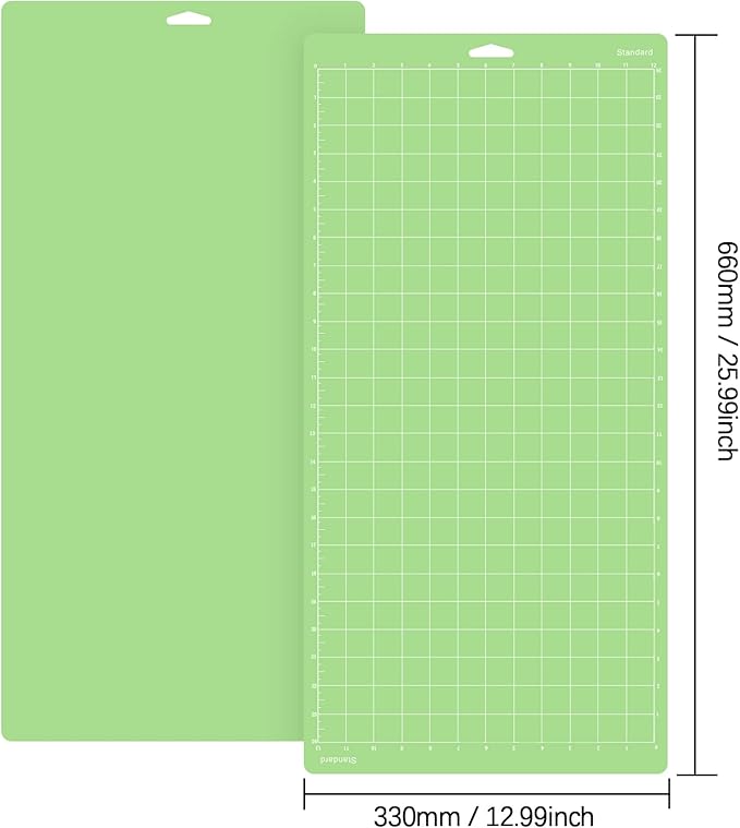 Gwybkq Cutting Mat 12x24, Compatible With Cricut Maker 3/Maker/Explore 3/Air 2/Air/One 4 Pack Standard Green Grip Adhesive Sticky Cut Mats Replacement Accessoriss