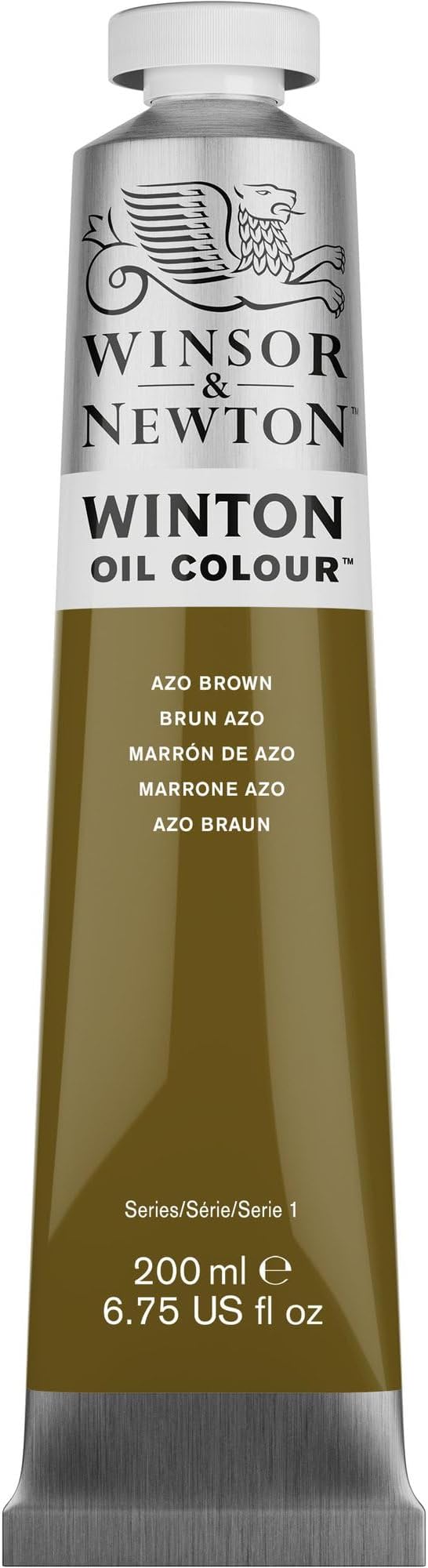 Winsor & Newton Winton Oil Color, 200ml (6.75-oz) Tube, Azo Brown