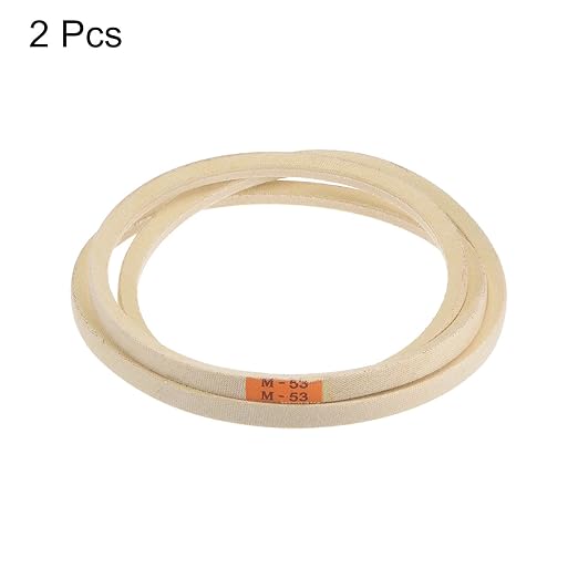 HARFINGTON 2pcs M53 Industrial Sewing Machine Belt 53" Outer Girth Rubber Triangle V-Belt