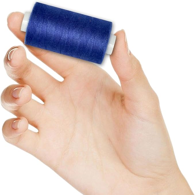 All Purpose Sewing Thread-2 Spools of Hand Polyester Sewing Thread for Sewing Machine for Hand and Machine Sewing(Royal Blue, 2 spools)