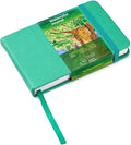 tumuarta Watercolor Journal, 3.5x5.5”, 140 LB, 300 GSM, Cotton Paper, Cold Press, 24 Sheets, 48 Pages, Watercolor Sketchbooks for Use As Travel Notebook Mixed Media Pad On The Go (Blue)