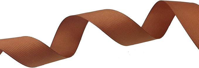 Coffee Grosgrain Satin Ribbon 1 inch 100Yards Flower Boutique Gift Wrapping Package Ribbon DIY Crafts Bow Hair Headband Accessories 25mm Wide Fabric Ribbon