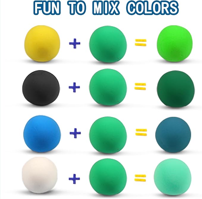 iFergoo Green Air Dry Clay, DIY Creative Modeling Clay for Kids, Super Light Magic Clay for Kids Age 3-12, Safe & Non-Toxic, Molding Clay for Sculpting (Green/100g, 100g/3.5oz)
