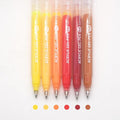 Acrylic Gel Pens for Coloring Books, Quick Dry 6 Pcs 1.0mm Fine Point Gel Marker Pen for Drawing, Journaling Art, Warm Color