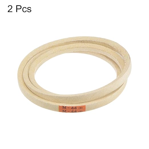HARFINGTON 2pcs M44 Industrial Sewing Machine Belt 44" Outer Girth Rubber Triangle V-Belt