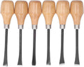 Culnflun Wood Carving Chisel Set Kit, Sculpture Hand Tools, DIY Hemispherical Handle, Craft Accessories for Art