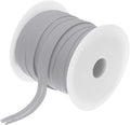 MECCANIXITY 1/2 Inch Single Fold Bias Tape Polyester Continuous Bulk Bias Tape for Sewing,Seaming Quilting Hemming Binding Crafts (Gray 50 Yards)