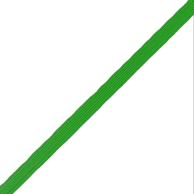 Mandala Crafts 16mm 20 Yds Roll of Green Elastic Bands for Sewing - 5/8 Flat Elastics Cord - 5 8 Inch Braided Stretch Straps for Crafting