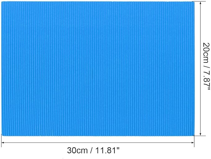 uxcell 10pcs Corrugated Cardboard Paper Sheets,Blue,7.87-inch x 11.90-inch,for Craft and DIY Projects