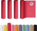 24" x 1200" (100 ft) Red Kraft Paper Roll, Pack of 4 - USA-Made Quality Craft Paper for Gift Wrapping, Kids' Arts & Crafts, School Projects - 100% Recycled, 50 lb Natural Material by IDL Packaging