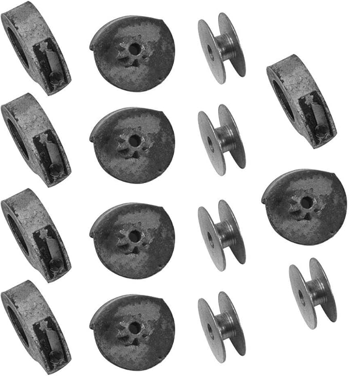 5 Sets Shoe Mending Machine Shuttle Bobbins and Bobbin Cases for Shoe Sewing Machine Parts