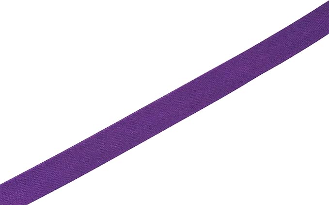 Mandala Crafts 55 Yards 1/2 Inch Purple Double Fold Bias Tape for Sewing - Bias Binding Tape for Quilting Binding, Hemming, Seam, and Fabric Piping