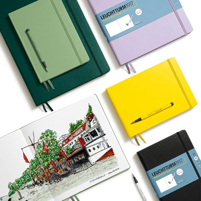 Leuchtturm1917 - Master A4 Hardcover Sketchbook (Forest Green) - 112 Pages of 150g/m² Paper