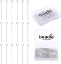 Platinum Plated Open Eye Pins Non Tarnish 30mm 150pcs for Jewelry Making Findings