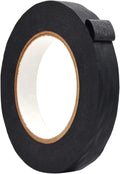 WOD MTC5 Colored Masking Tape, Black, 3/4 inch x 60 yds. Colorful Teacher Painters Tape for Fun DIY Art & Crafts, Lab Labeling, Writable & Classroom Decorations