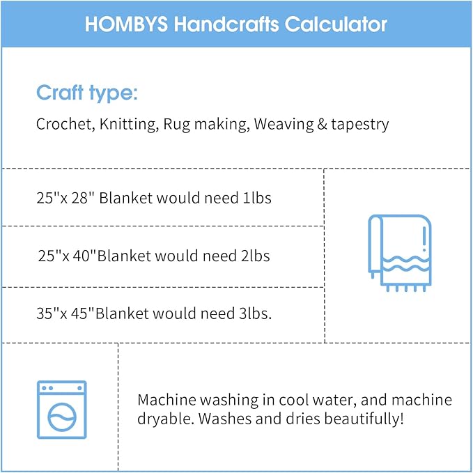 HOMBYS 8 Pack Assorted Chunky Yarn for Crocheting,Super Bulky Large Soft Fluffy Yarn,Plush Fuzzy Yarn,Thick Chenille Yarn for Hand Knitting/Arm Knitting,4 Cream & 4 Sky Blue(27yds,8 oz Each Skein)