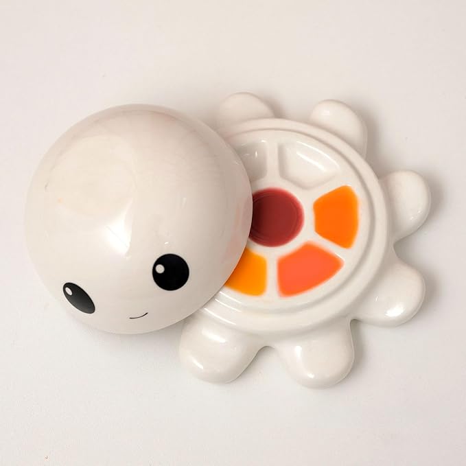 Ceramic Paint Palette Cute Octopus Design Perfect Watercolor Tray Reusable Mixing Trays Porcelain with Lid Ideal Gift for All Ages Art Supplies for Kids and Adults Creative Painting Experience
